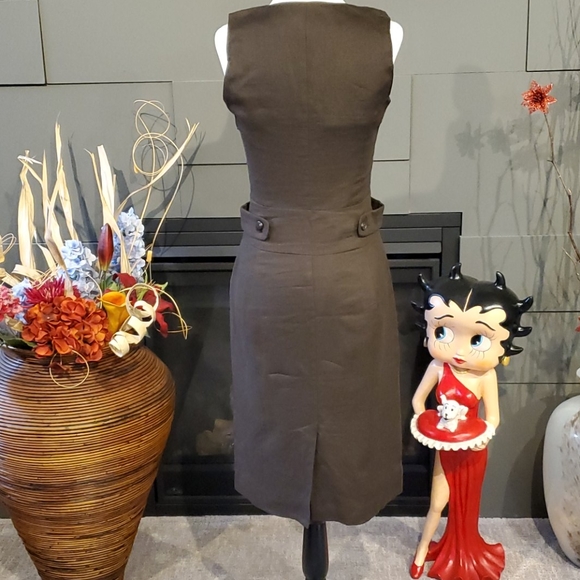 EUC Mexx Linen Sheath Dress Size 4 - Picture 2 of 4